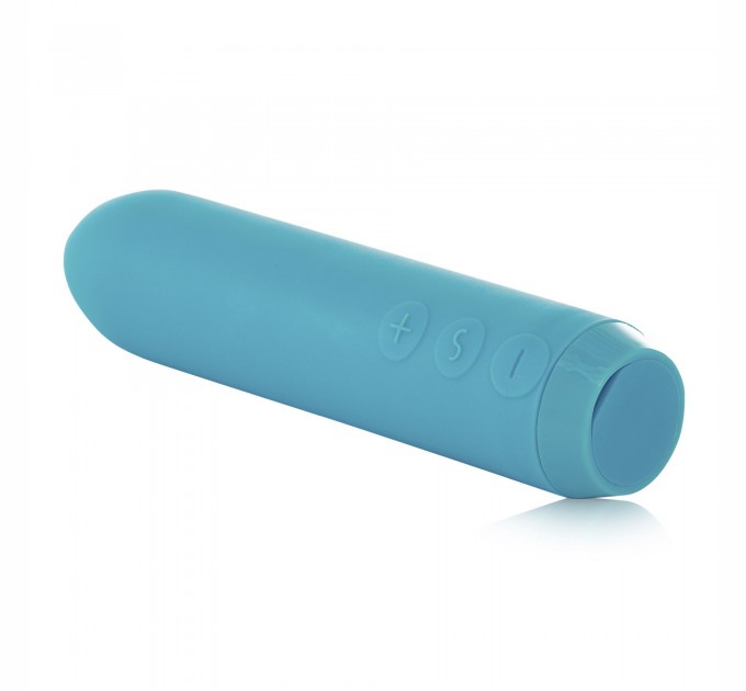 Минивибратор Je Joue - Classic Bullet Vibrator Teal с глубокой вибрацией и фиксацией на палец