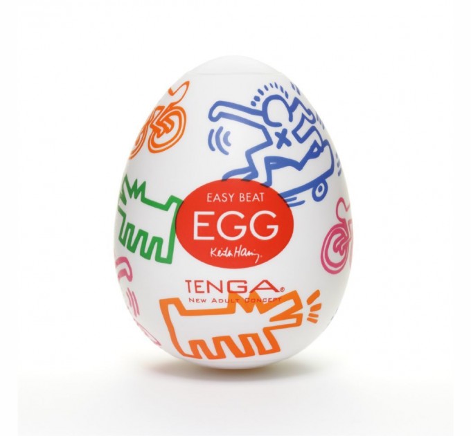 Мастурбатор яйцо Tenga Keith Haring EGG Street