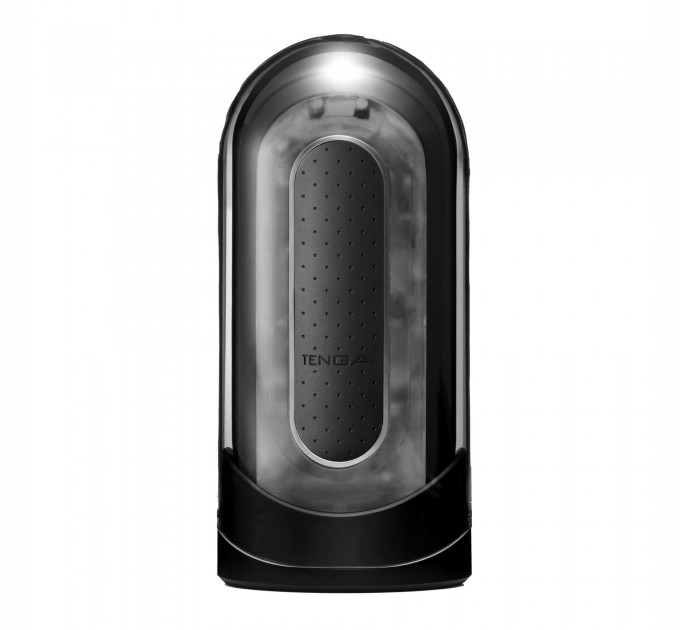 Мастурбатор Tenga Flip Zero Electronic Vibration Black, изменяемая интенсивность, раскладной