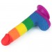 Фаллоимитатор на присоске радужный Lovetoy LGBT Prider Dildo 7.5