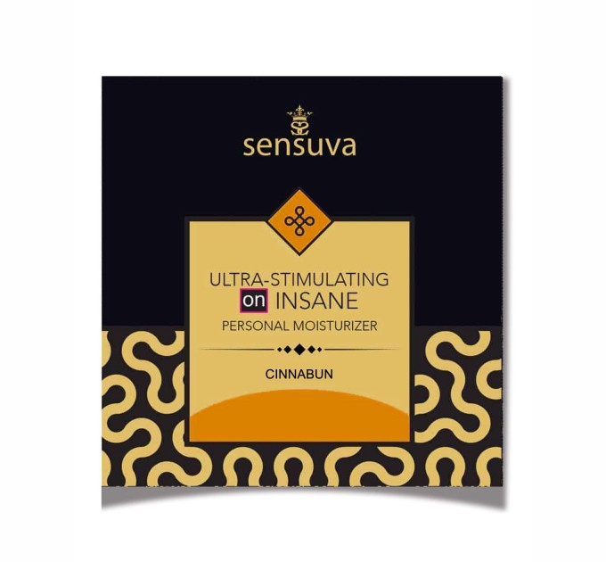 Лубрикант пробник Sensuva - Ultra-Stimulating On Insane Булочка с корицей 6 мл Съедобный стимулирующий
