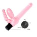 Страпон Lybaile безремневой анально-вагинальный Super Strapless Dildo Розовый