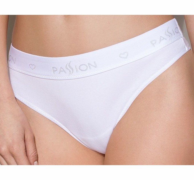 Трусики-бразилиана из хлопка Passion PS005 PANTIES Белый S