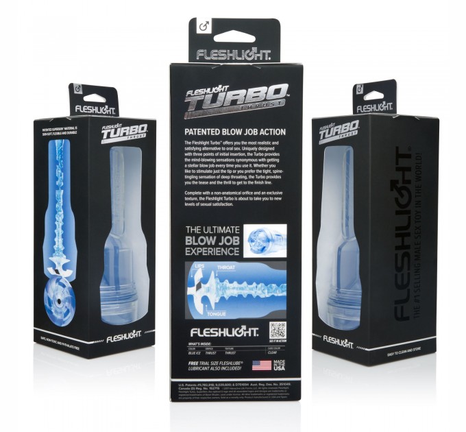 Мастурбатор Fleshlight Turbo Thrust Blue Ice (имитатор минета)