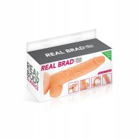 Фаллоимитатор с подвижной крайней плотью Real Body - Real Brad, диаметр 4,5см, TPE