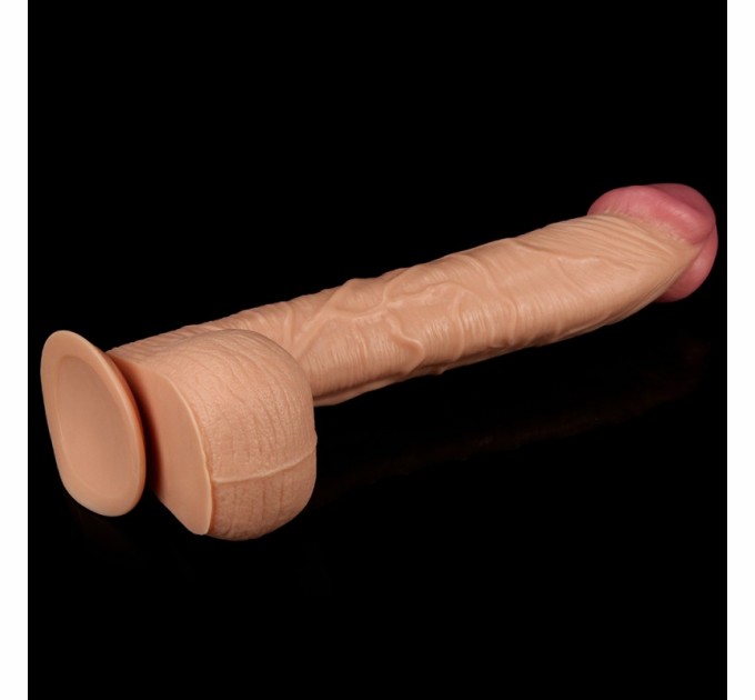 Реалистичный фаллоимитатор на присоске Lovetoy Legendary King Sized Realistic Dildo 12.0