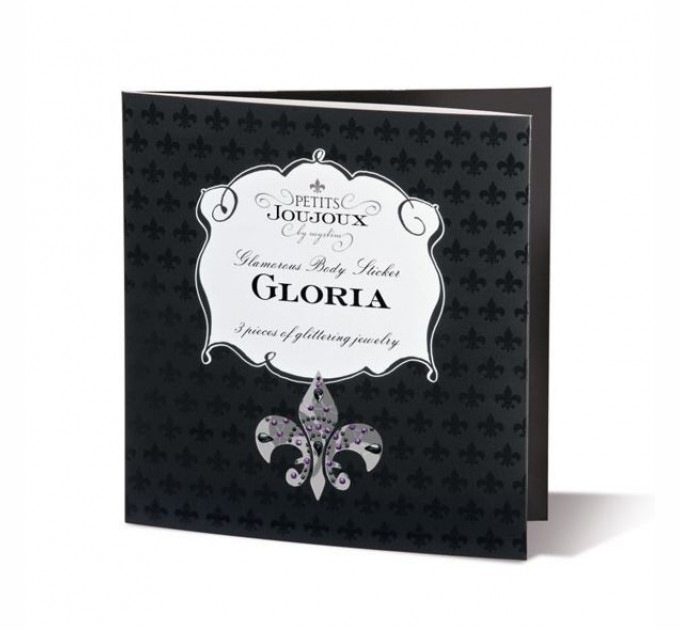 Пэстис из кристаллов Petits Joujoux Gloria set of 3 - Серебристый