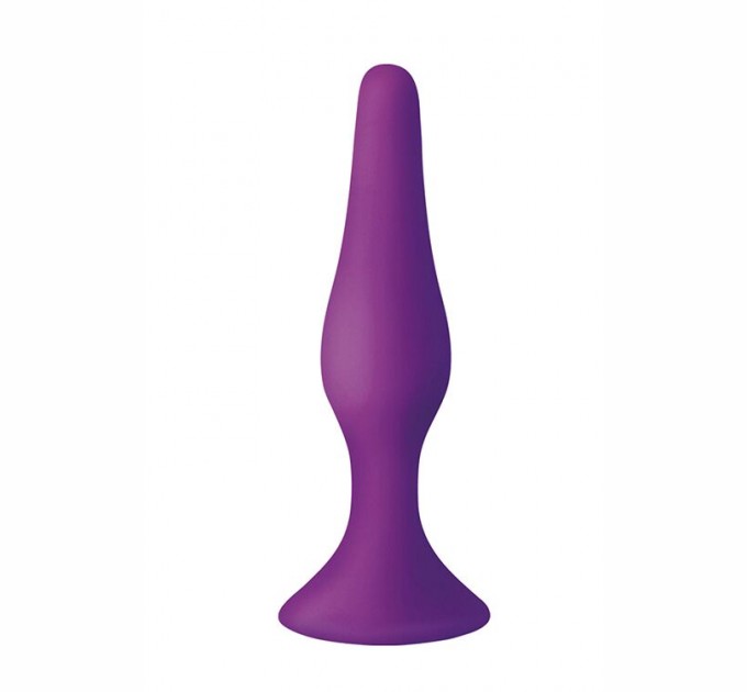 Анальная пробка на присоске MAI Attraction Toys №35 Purple длина 15,5см диаметр 3,8см