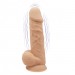 Фаллоимитатор с вибрацией SilexD Norman Vibro Flesh Model 1 size 8,5in двухслойный, диаметр 5см