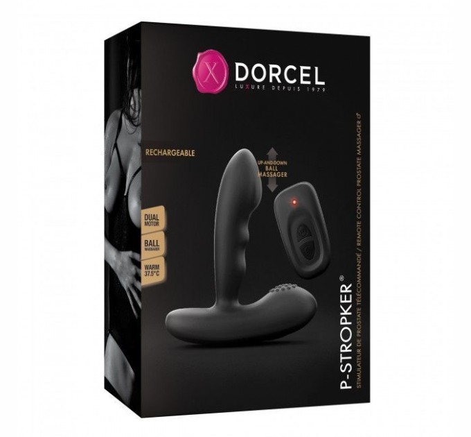 Массажеры простаты Dorcel P-Stroker с пультом ДУ, подогревом и точечным массажем, два мотора