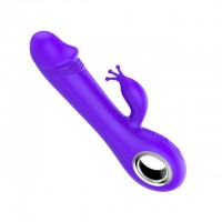 Вибратор-кролик Pretty Love для двойной стимуляции фиолетовый USB