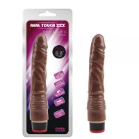 Коричневый вибратор с кольцами у основания 8.8 Vibe Cock Chisa