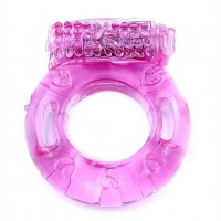 Эрекционное вибро кольцо BOYS of TOYS Vibrating Cock Ring Pink BS6700038