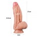 Телесный фаллоимитатор для фистинга Lovetoy Dual layered Platinum Silicone Cock