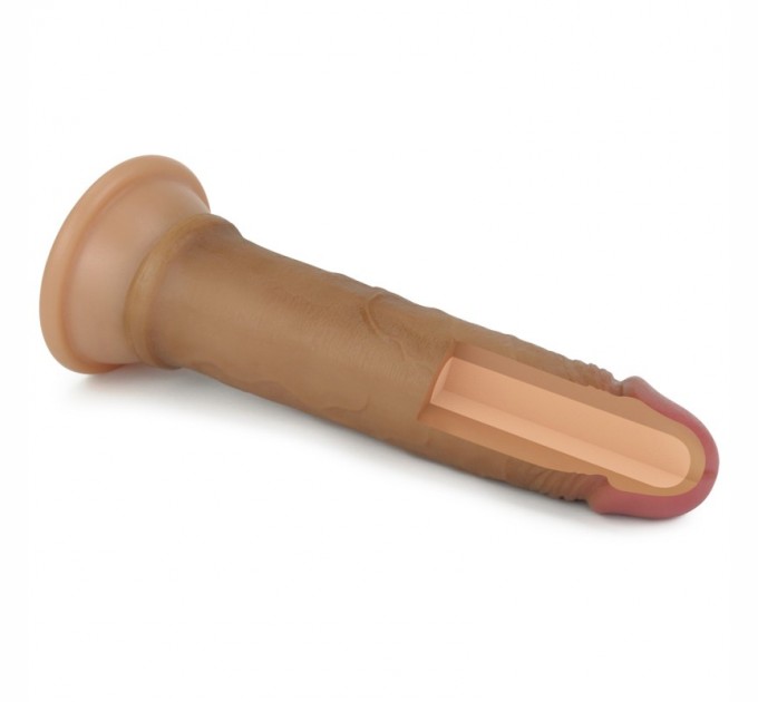 Фаллоимитатор из двойного слоя силикона Lovetoy Dual layered Platinum Silicone Cock