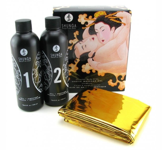 Гели для массажа Shunga ORIENTAL BODY-TO-BODY Melon Mango 2х225 мл SO2553