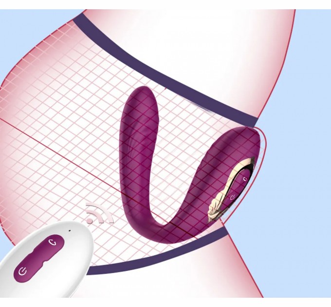 Вибратор We Love с ротацией и дистанционным управлением Фиолетовый