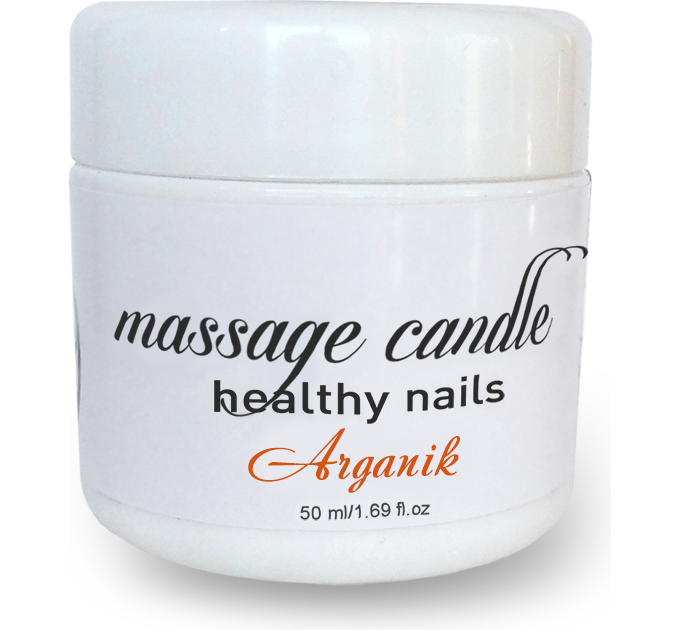 Массажная свеча для рук и ногтей Healthy-Nails “Arganik”  (50 мл)