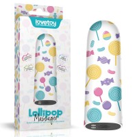 Компактный вибратор с принтом Lovetoy Rechargeable Lollipop Massager