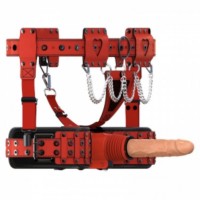 Роботизированный страпон с креплением на пояс Bdsm4u Lazy Lover Strap-On Sex Machine