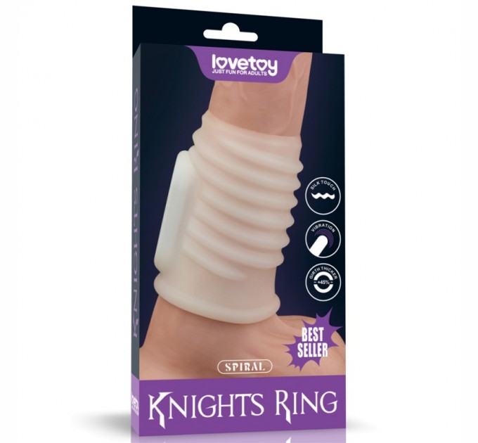 Насадка на пенис Lovetoy Vibrating Spiral Knights Ring