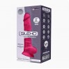 Фаллоимитатор с вибрацией SilexD Vetus Vibro Pink Model 1 size 8in двухслойный, диаметр 4,2см