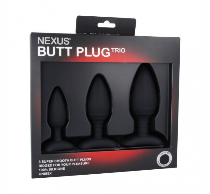 Набор анальных пробок Nexus Butt Plug Trio макс. диаметр 3см - 4см - 5см