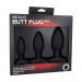 Набор анальных пробок Nexus Butt Plug Trio макс. диаметр 3см - 4см - 5см