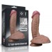 Рельефный фаллоимитатор Lovetoy Dual layered Platinum Silicone Cock 7.5