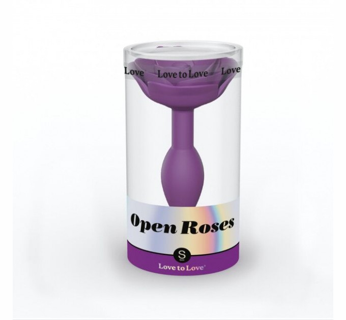 Силиконовая анальная пробка Love To Love OPEN ROSES S SIZE - PURPLE RAIN