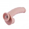 Силиконовый фаллоимитатор для секс-машин Hismith 8.3″ Silicone Dildo изогнутый система KlicLok