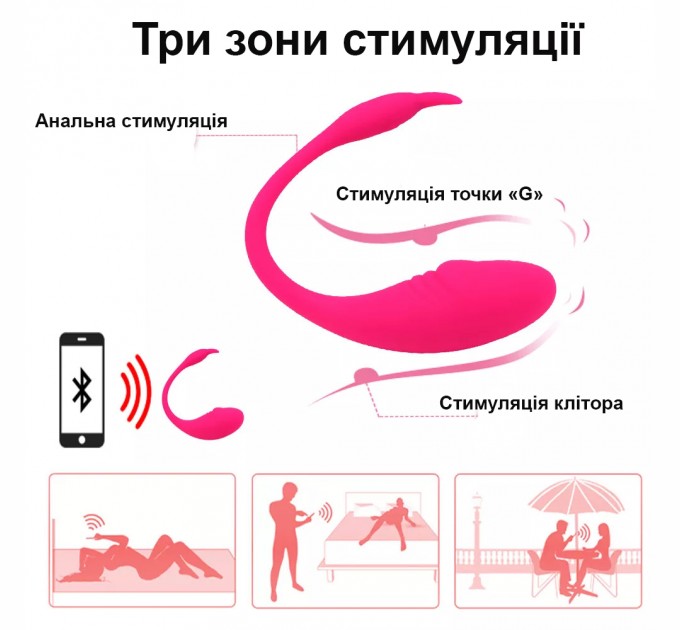 Смарт виброяйцо Flamingo с управлением по Bluetooth We Love