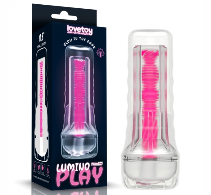 Мастурбатор для мужчин Lovetoy Lumino Play Masturbator Pink Glow 8.5