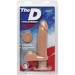 Фаллоимитатор Doc Johnson The D - Perfect D - Vibrating 7 Inch With Balls - ULTRASKYN, диаметр 4,5см