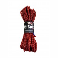 Веревка Джутовая для Шибари Feral Feelings Shibari Rope 8 м красная