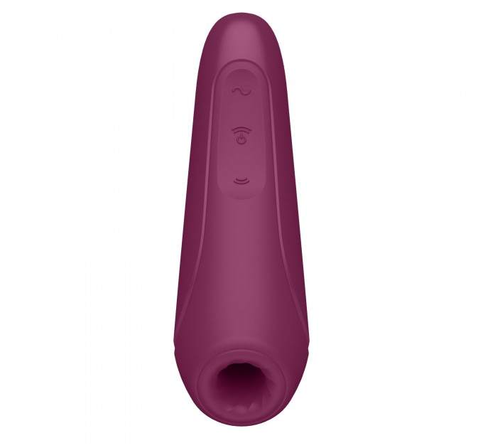 Вакуумный клиторальный стимулятор Satisfyer Curvy 1+ Rose Red с управлением через интернет