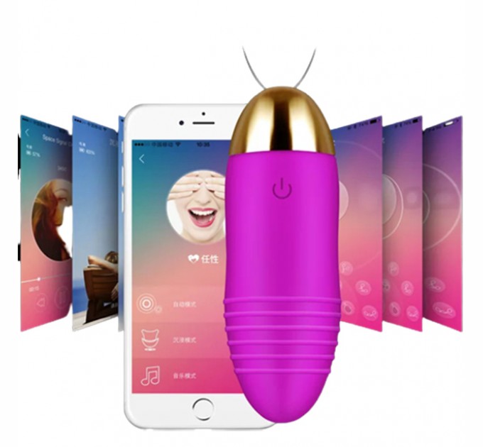 Вибротренажер We Love фиолетового цвета с управлением по Bluetooth