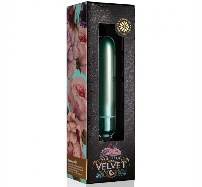 Мини Вибратор Rocks-Off Ro-90Mmtouch Of Velvet Aqua Lily SO2036 Бирюзовый (2699180)