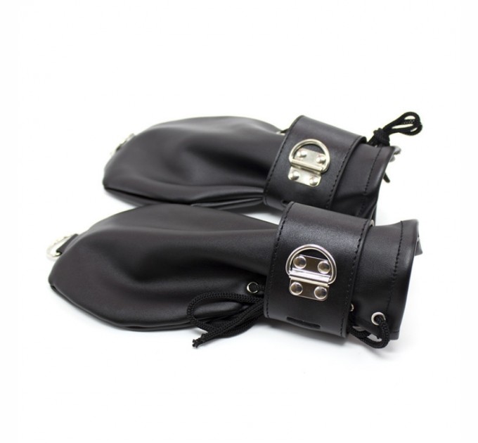 Наручники варежки черные Strict Leather Locking Mittens Bdsm4u