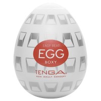 Мастурбатор-яйцо Tenga Egg Boxy с геометрическим рельефом