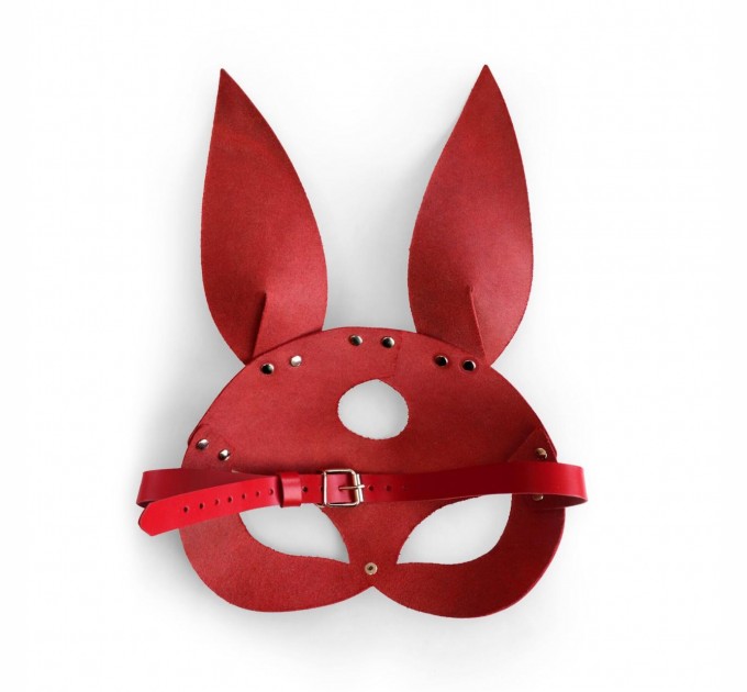 Кожаная маска Зайки Art of Sex Bunny mask Красный