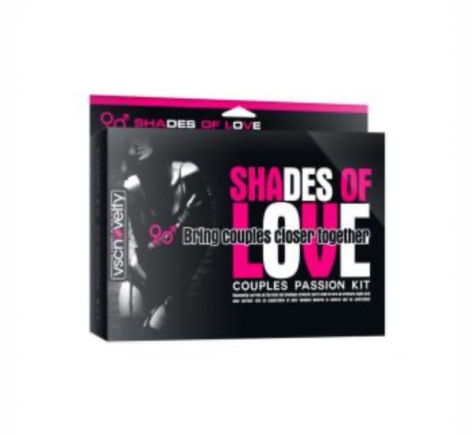 Набор для бдсм игр из 10-ти предметов Vscnovelty черно-красный Shades of Love
