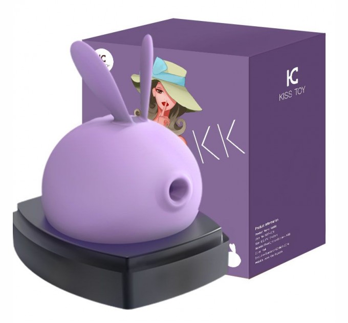 Вакуумный клиторальный стимулятор с вибрацией KisToy Miss KK Purple