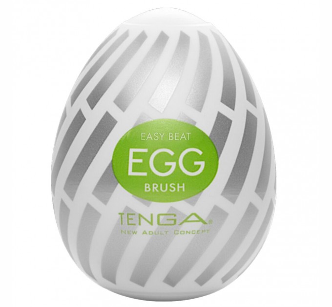 Мастурбатор-яйцо Tenga Egg Brush с рельефом в виде крупной щетины