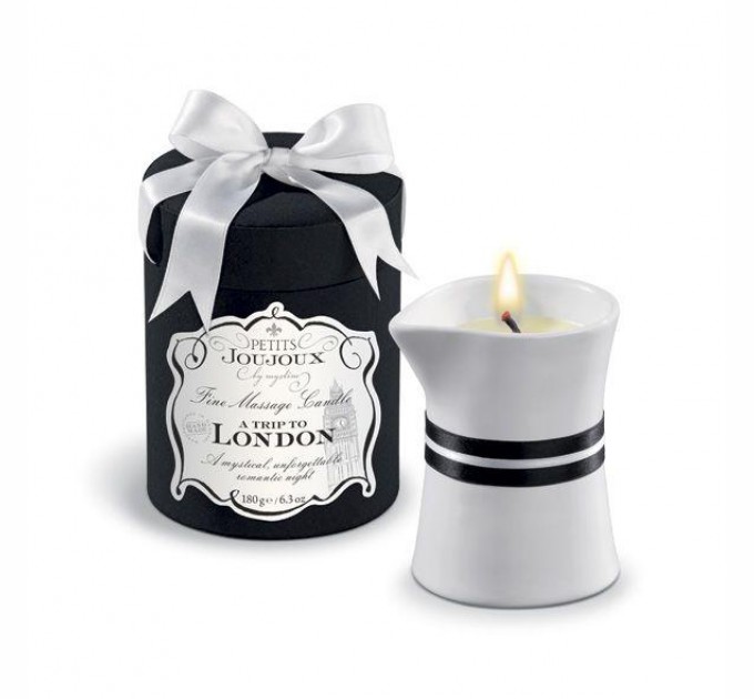 Массажная свечa с мужского парфюма Petits Joujoux - London Rhubarb, Cassis and Ambra 190 г (SO3145)