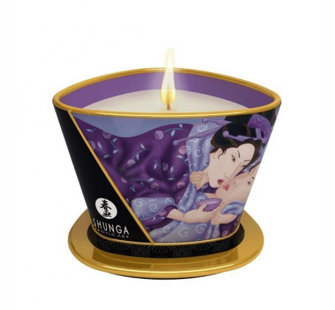 Массажная свеча Shunga Massage Candle - Exotic Fruits (170 мл) с афродизиаками