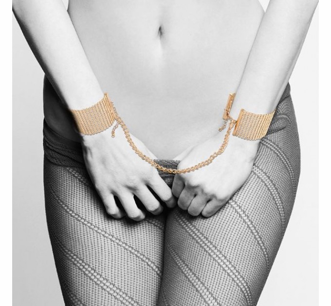 Наручники Bijoux Indiscrets Desir Metallique Handcuffs - Gold металлические стильные браслеты