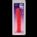 Фаллоимитатор Doc Johnson Jelly Jewels Dong & Suction Cup Red, диаметр 3,6см, антибактериальный ПВХ