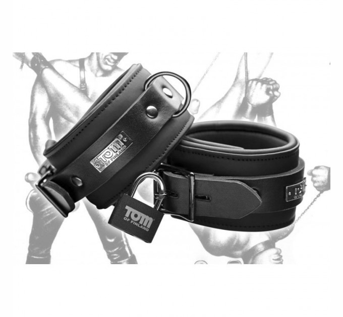 Фиксаторы для лодыжек Tom of Finland Neoprene Ankle Cuffs Черный