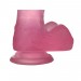 Силиконовый фаллоимитатор Lovetoy розовый Jelly Studs Crystal Dildo Small